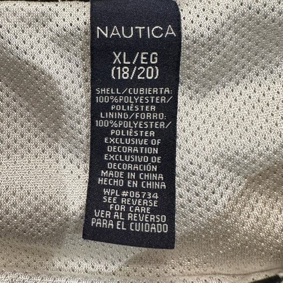 Nautica Black and White Youth XL 18/20 Swim Trunks - Picture 4 of 5